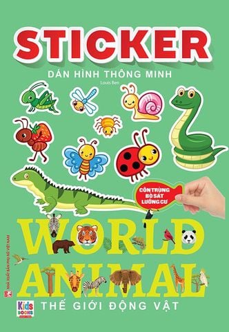 Sticker Dán Hình Thông Minh - Thế Giới Động Vật - Côn Trùng, Bò Sát, Lưỡng Cư