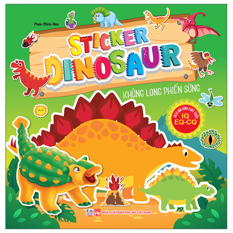 Sticker Dinosaur - Khủng Long Phiến Sừng