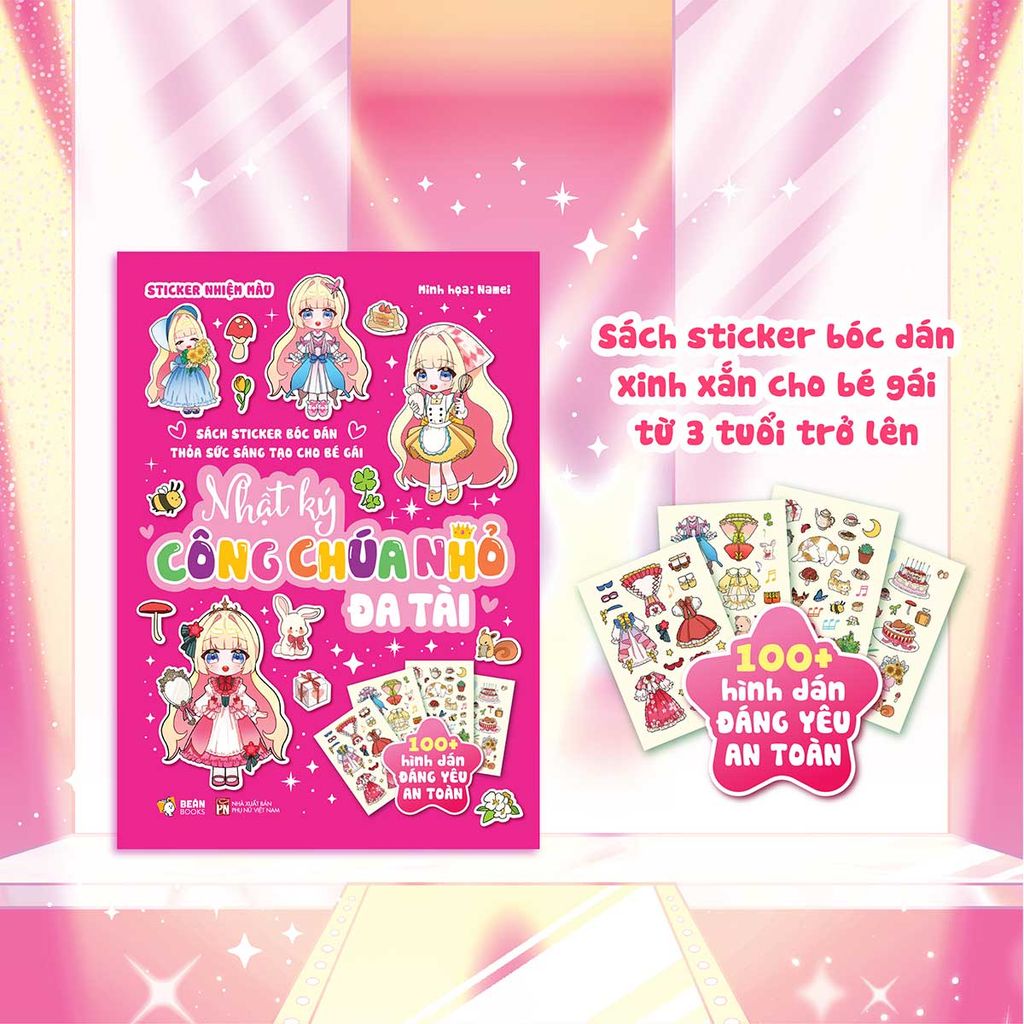 Sticker Nhiệm Màu - Nhật Ký Công Chúa Nhỏ Đa Tài