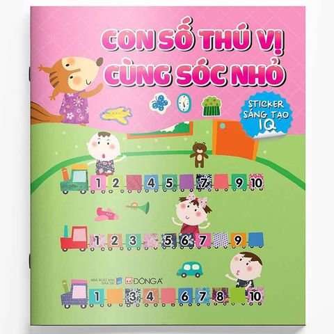 Sticker Sáng Tạo IQ - Con Số Thú Vị Cùng Sóc Nhỏ
