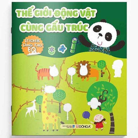 Sticker Sáng Tạo EQ - Thế Giới Động Vật Cùng Gấu Trúc