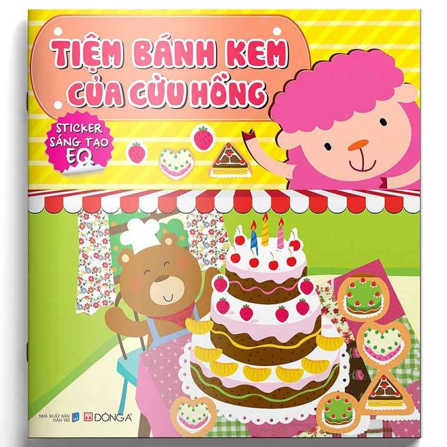 Sticker Sáng Tạo EQ - Tiệm Bánh Kem Của Cừu Hồng