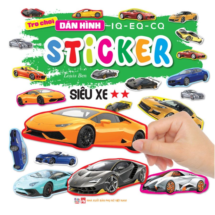 Trò Chơi Dán Hình IQ-EQ-CQ - Sticker Siêu Xe - Tập 2