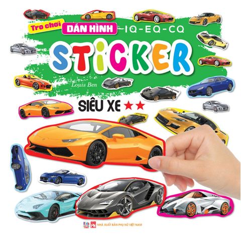 Trò Chơi Dán Hình IQ-EQ-CQ - Sticker Siêu Xe - Tập 2
