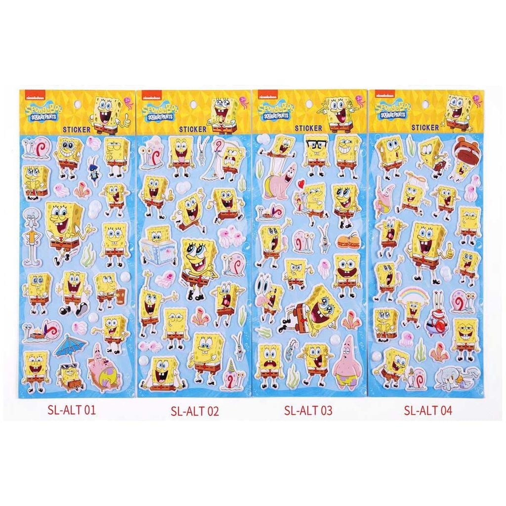 Sticker Nhân Vật SpongeBob SquarePants SL-ALT (Giao mẫu ngẫu nhiên)