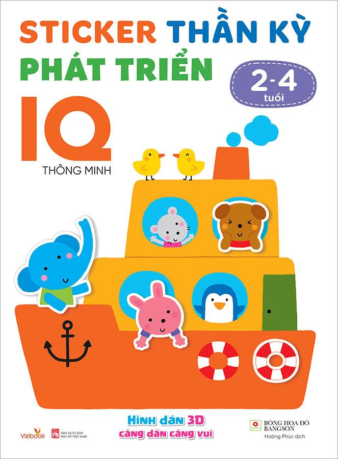 Sticker Thần Kỳ Phát Triển IQ Thông Minh 2-4 Tuổi