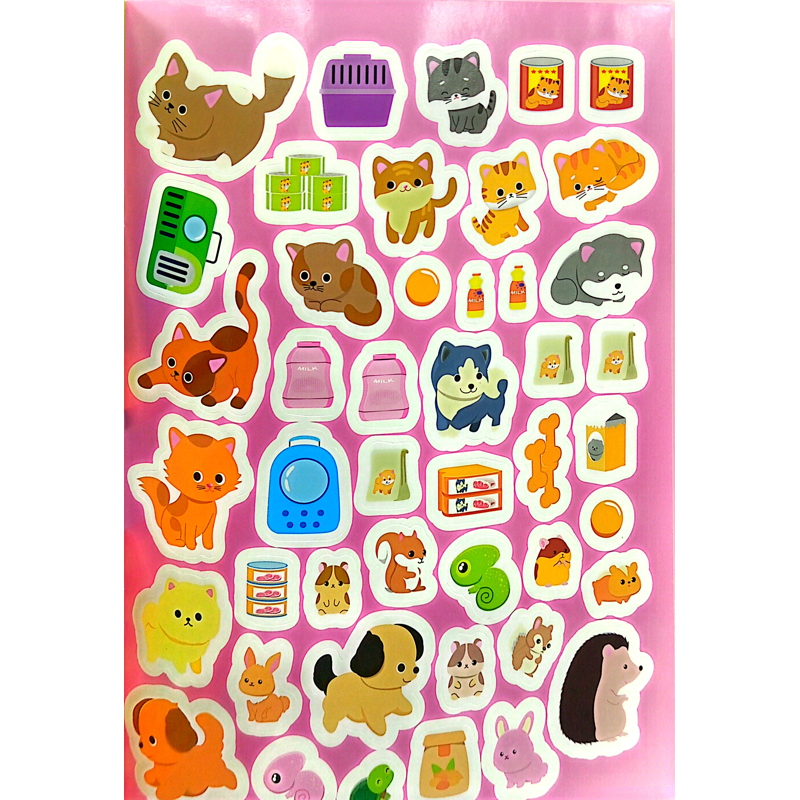 Sticker Trò Chơi Đồ Hàng - Bé Đến Tiệm Thú Cưng