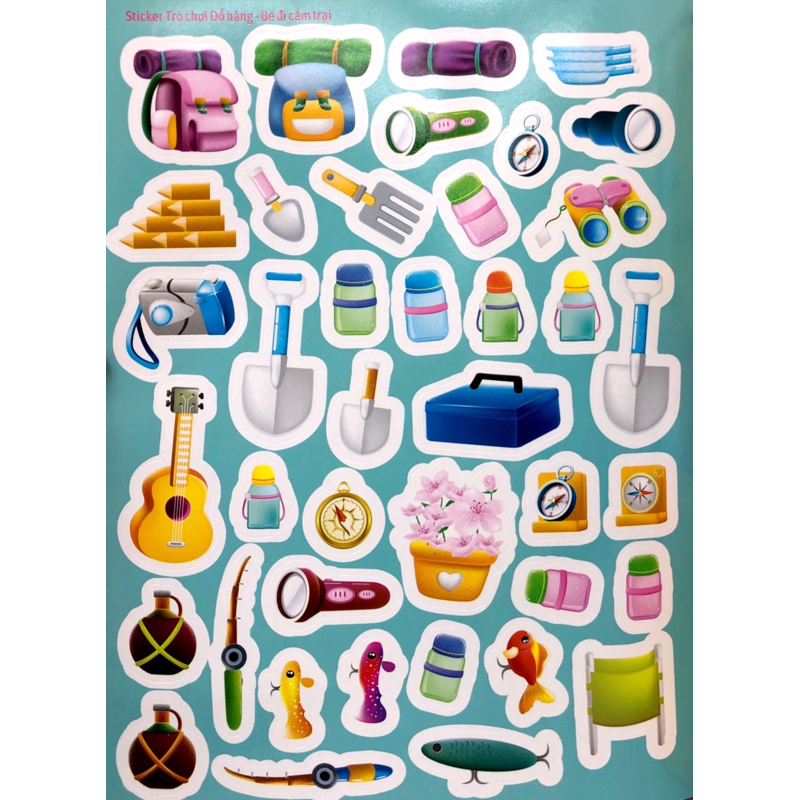 Sticker Trò Chơi Đồ Hàng - Bé Đi Cắm Trại