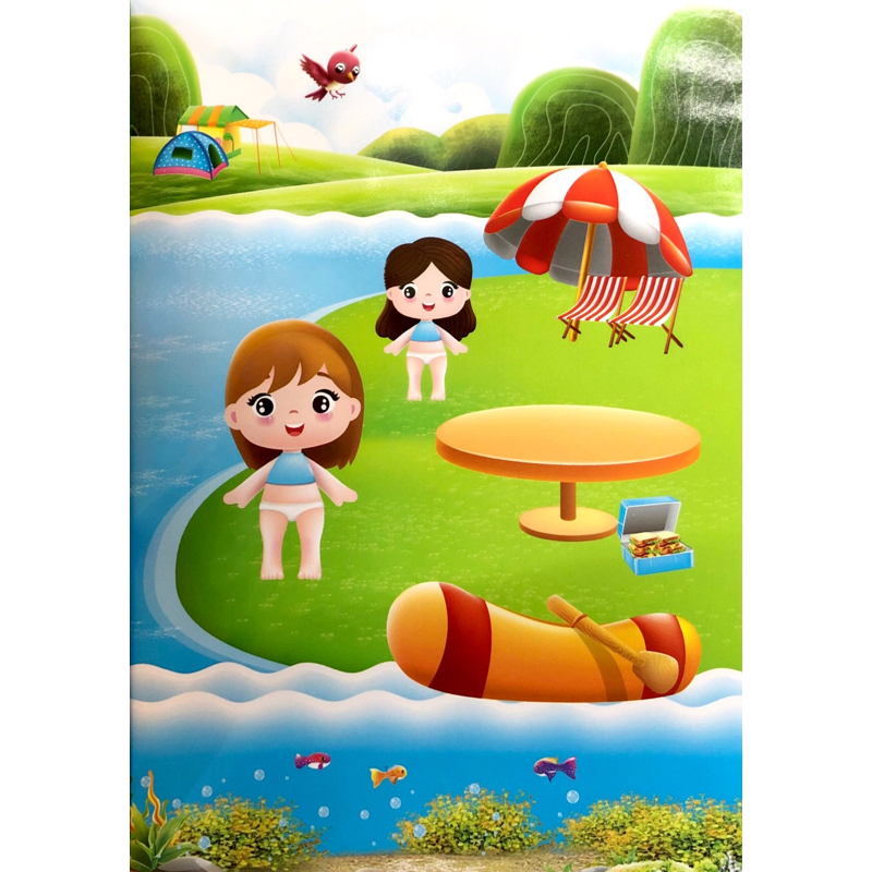 Sticker Trò Chơi Đồ Hàng - Bé Đi Cắm Trại