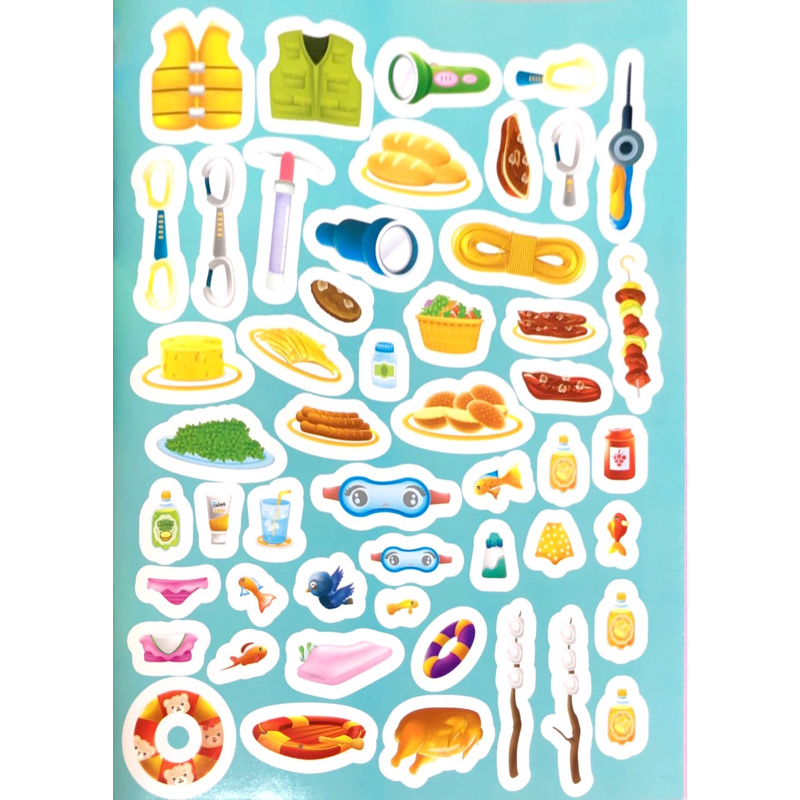 Sticker Trò Chơi Đồ Hàng - Bé Đi Cắm Trại
