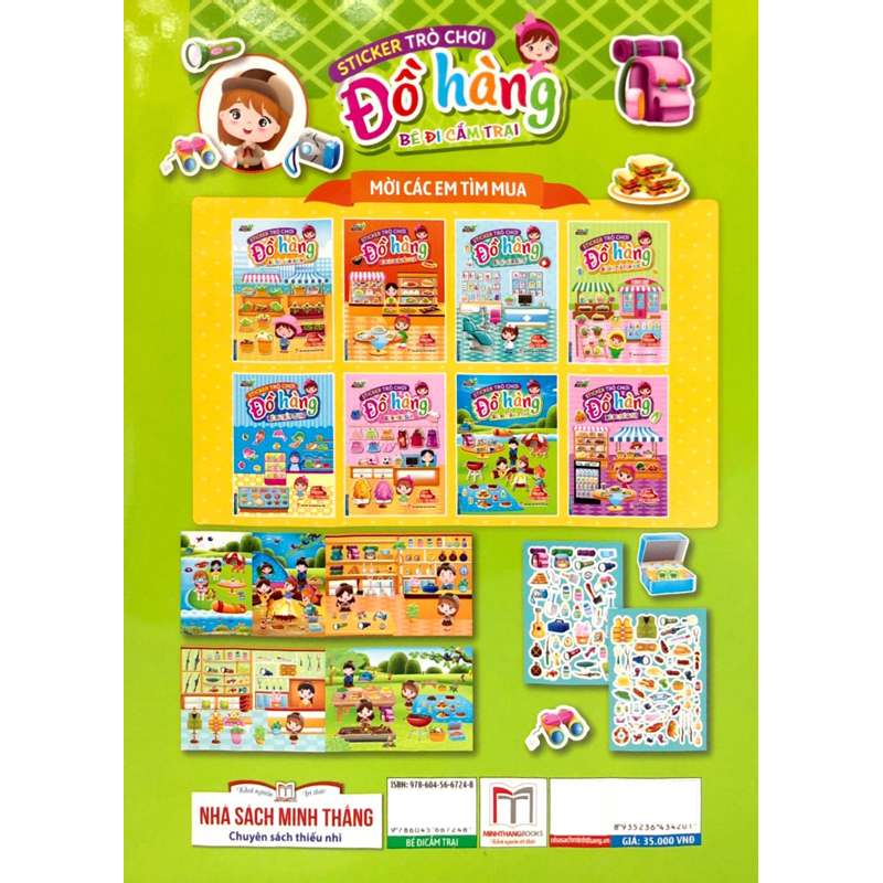 Sticker Trò Chơi Đồ Hàng - Bé Đi Cắm Trại