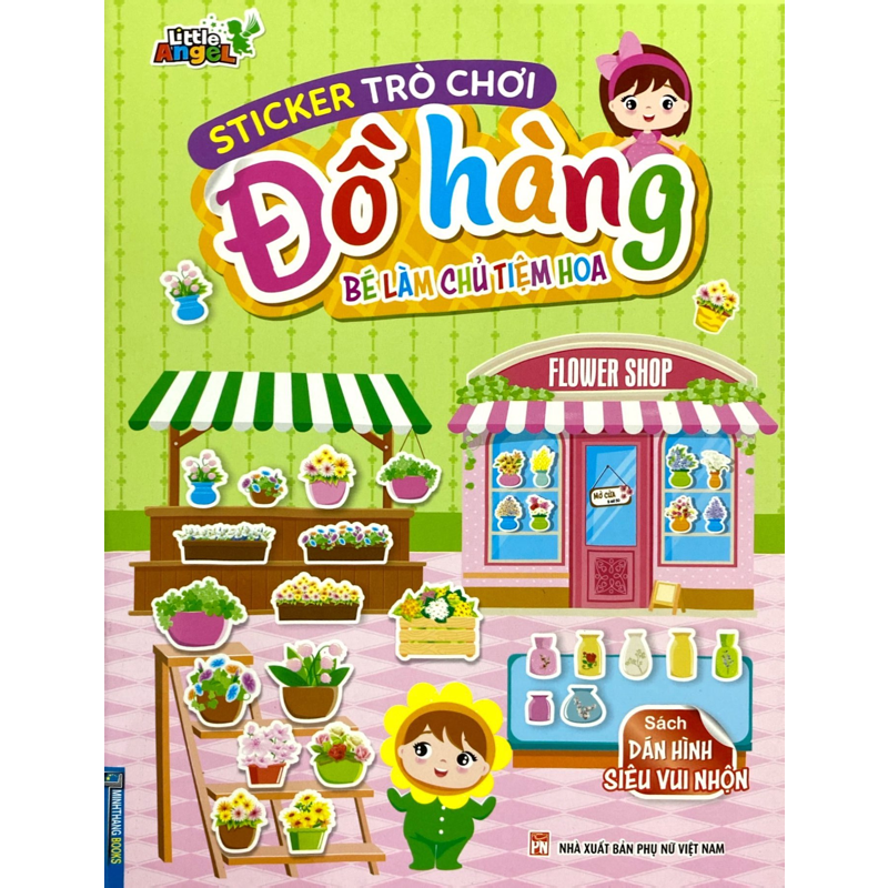 Sticker Trò Chơi Đồ Hàng - Bé Làm Chủ Tiệm Hoa