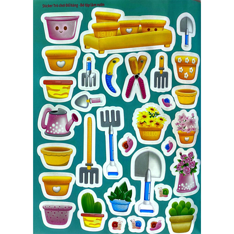 Sticker Trò Chơi Đồ Hàng - Bé Tập Làm Vườn