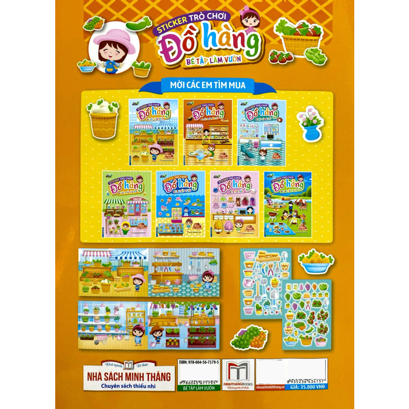 Sticker Trò Chơi Đồ Hàng - Bé Tập Làm Vườn