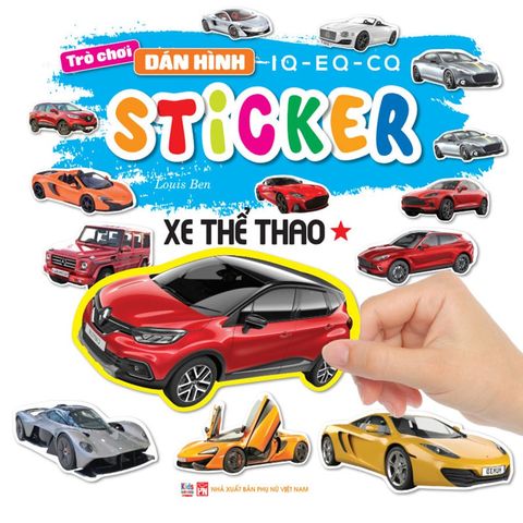 Trò Chơi Dán Hình IQ-EQ-CQ - Sticker Xe Thể Thao - Tập 1