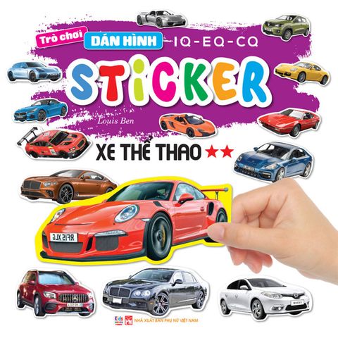 Trò Chơi Dán Hình IQ-EQ-CQ - Sticker Xe Thể Thao - Tập 2