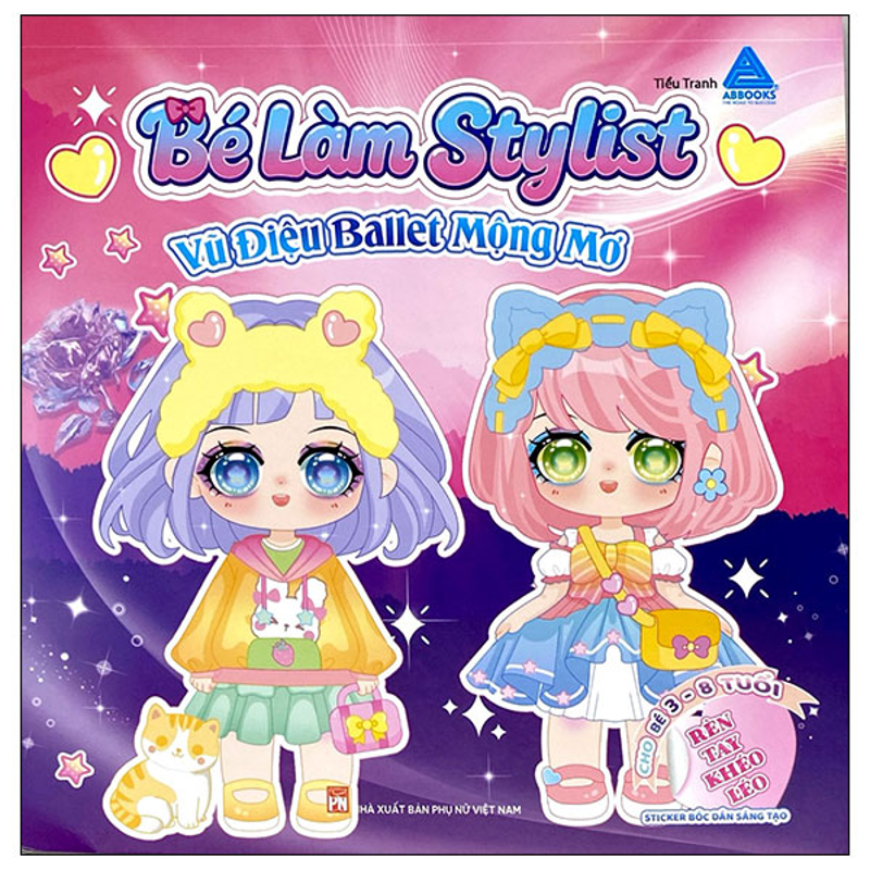 Bé Làm Stylist - Vũ Điệu Baleet Mộng Mơ - Sticker Bóc Dán Sáng Tạo