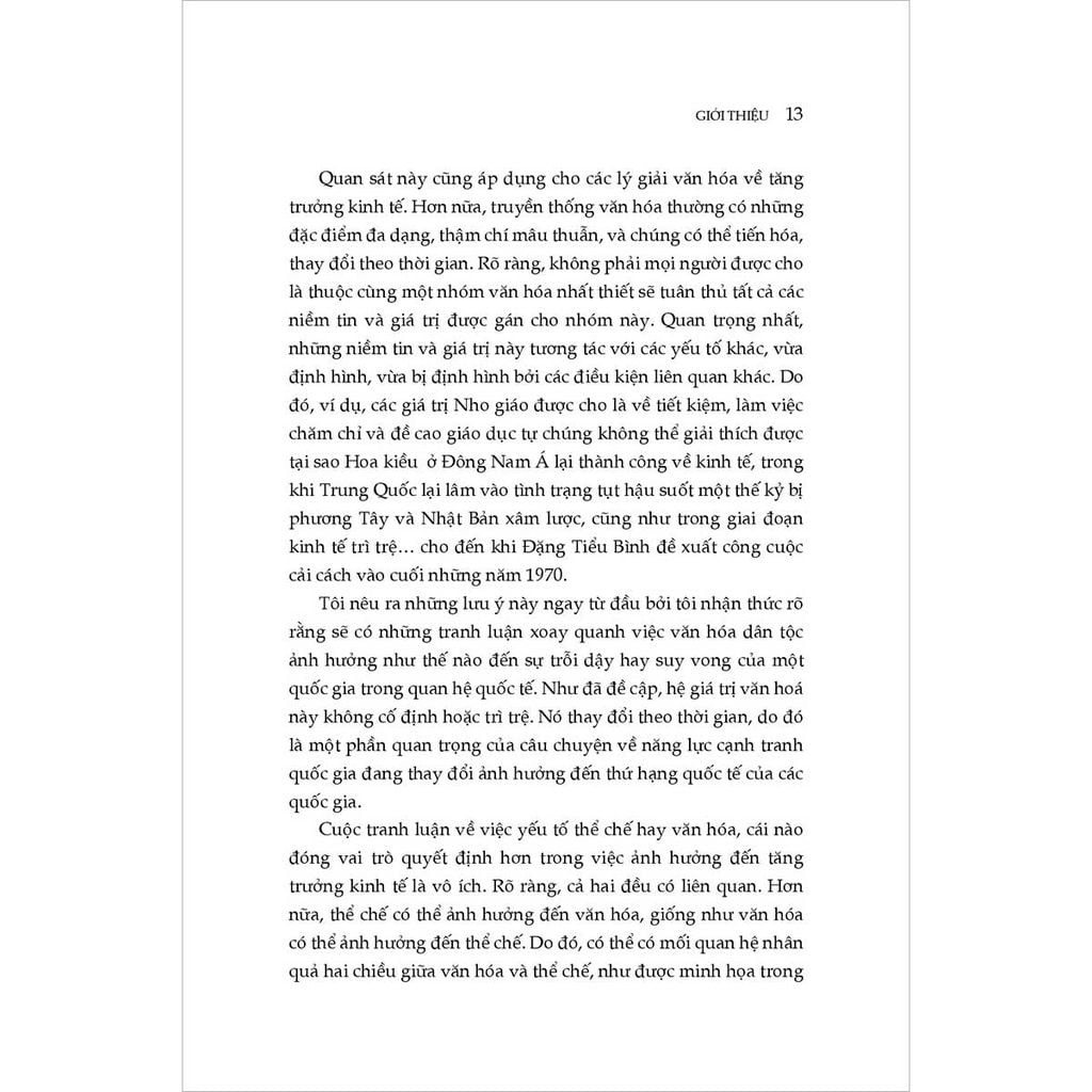 Văn Hóa, Tăng Trưởng Kinh Tế Và Dịch Chuyển Quyền Lực Giữa Các Quốc Gia: Sự Cạnh Tranh Giữa Hoa Kỳ Và Trung Quốc