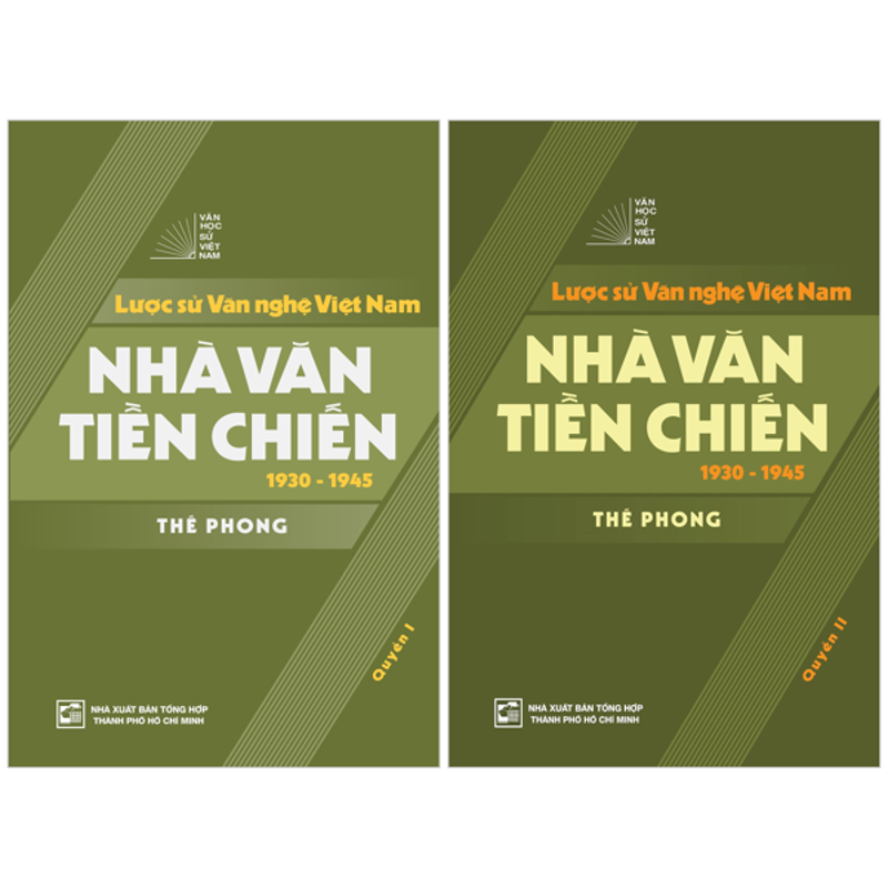 Bộ Sách Lược Sử Văn Nghệ Việt Nam - Nhà Văn Tiền Chiến 1930-1945 (Bộ 2 quyển)