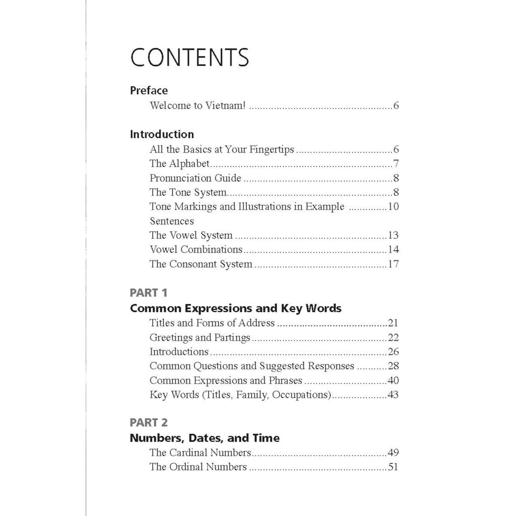 Survival Vietnamese Phrasebook & Dictionary