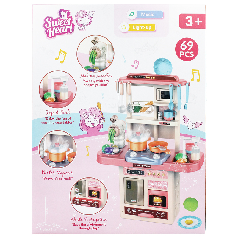 Sweet Heart Bộ Nhà Bếp Khổng Lồ 69 Chi Tiết Sh0120 (Vta)