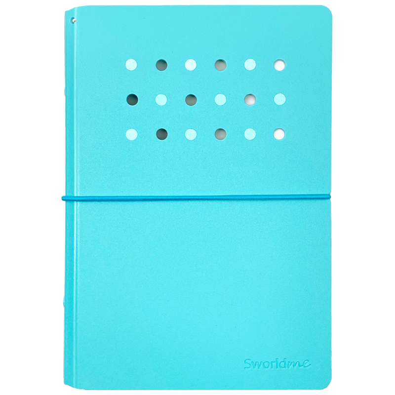 Sworld - Sổ Còng Trang Trí A6 Bìa Cứng 4 Lỗ - Blue