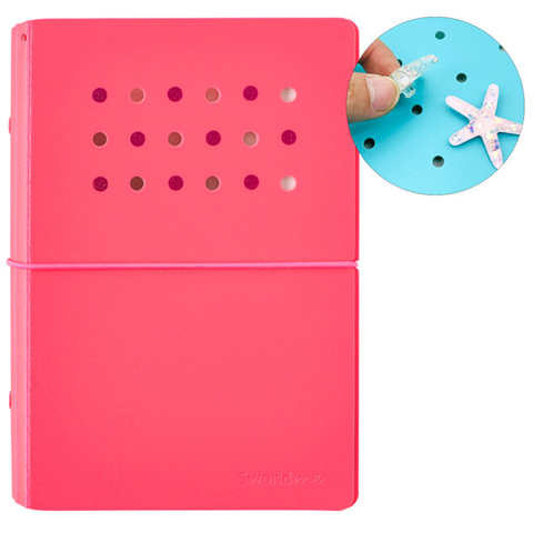 Sworld - Sổ Còng Trang Trí A6 Bìa Cứng 4 Lỗ - Red