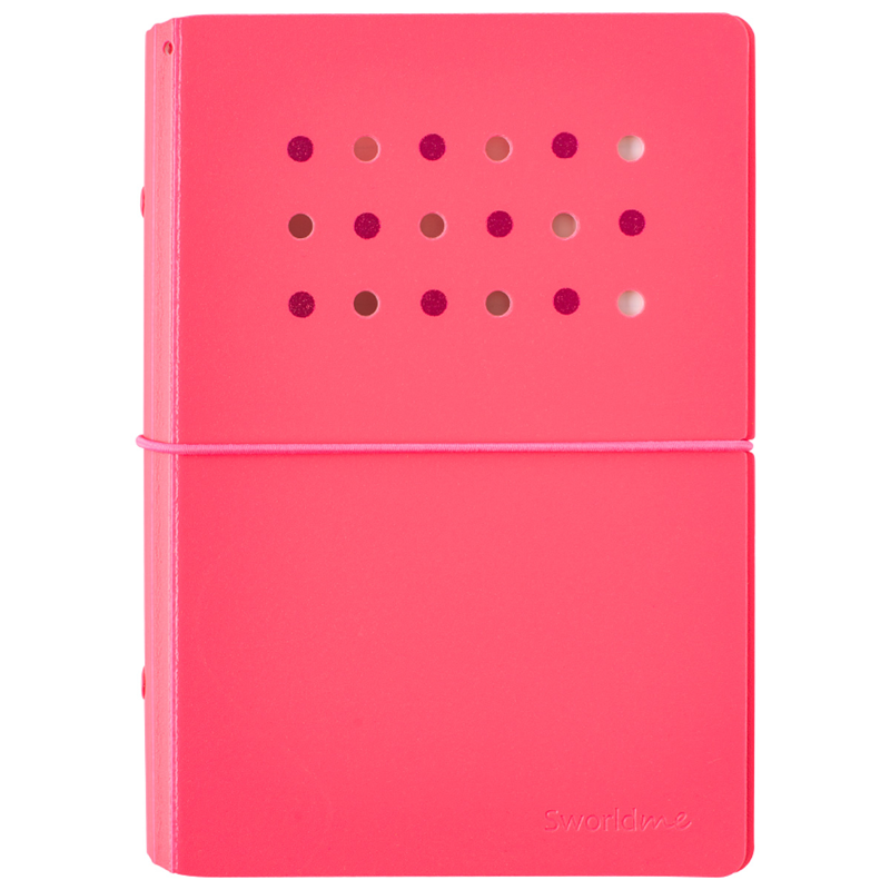 Sworld - Sổ Còng Trang Trí A6 Bìa Cứng 4 Lỗ - Red