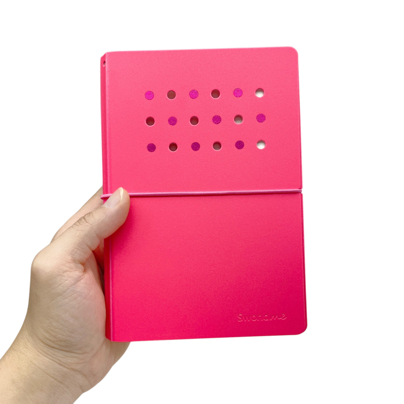 Sworld - Sổ Còng Trang Trí A6 Bìa Cứng 4 Lỗ - Red