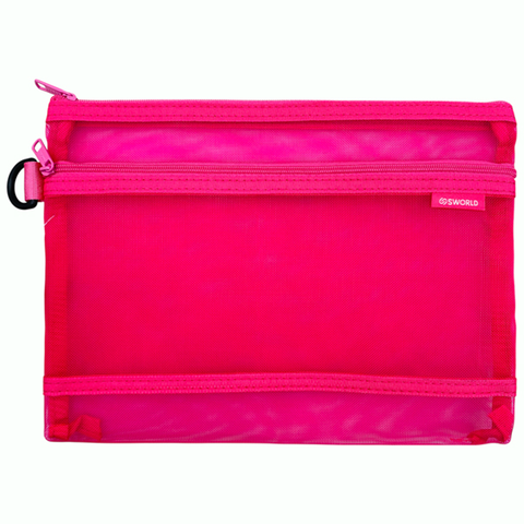 Sworld Túi Lưới CB3440-RD A5 250*180mm - Red (Giao mẫu ngẫu nhiên)