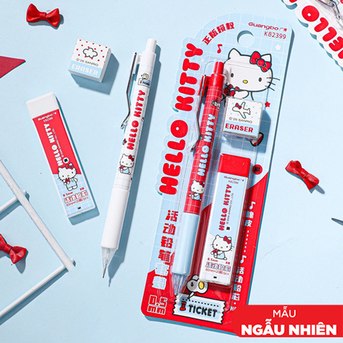 Hello Kitty - Bộ Bút Chì Kim SR Ngòi 0.5Mm Kèm Ruột Chì KT82399