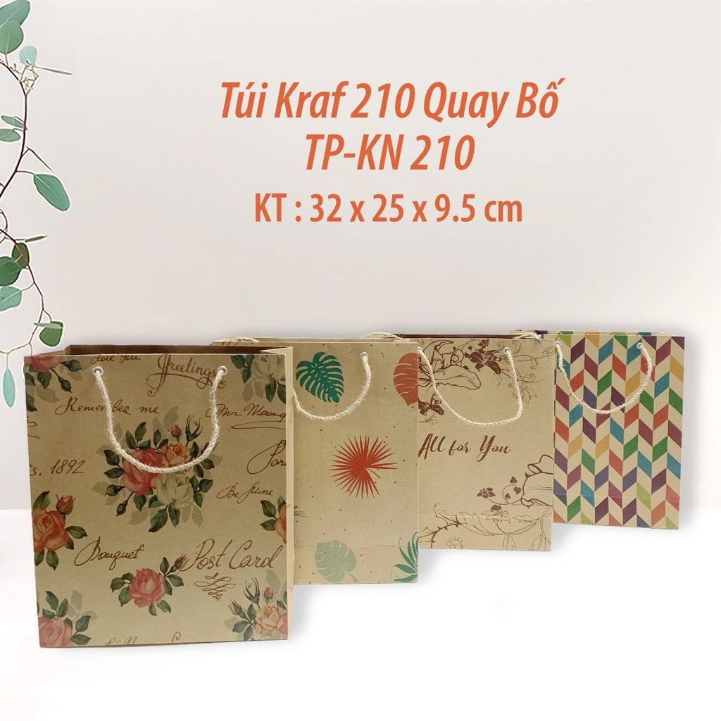 Túi Kraft Quay Bố Số 3-32X25X9.5Cm