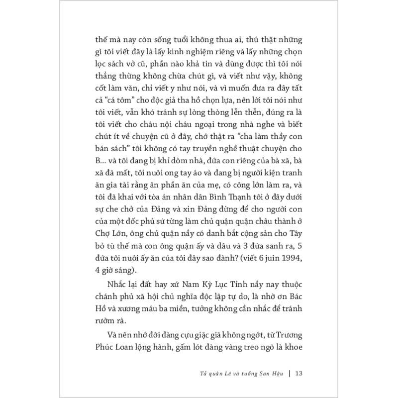 Tả Quân Lê Và Tuồng San Hậu