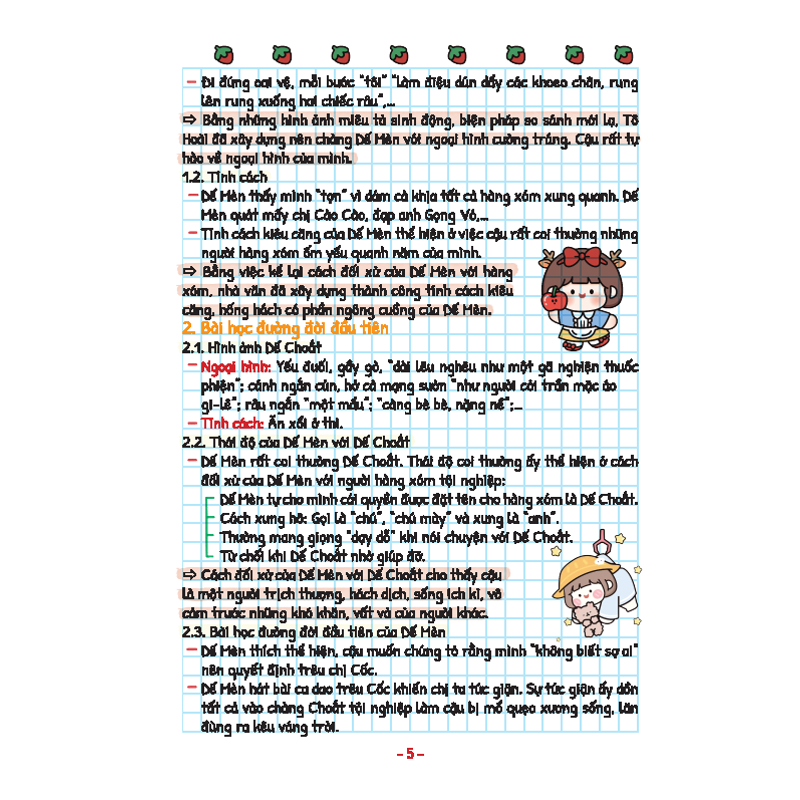Take Note Văn 6-Theo Chương Trình SGK Mới Nhất