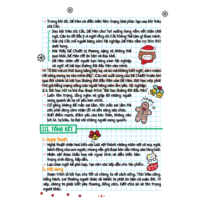 Take Note Văn 6-Theo Chương Trình SGK Mới Nhất