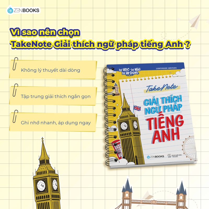 Takenote Giải Thích Ngữ Pháp Tiếng Anh