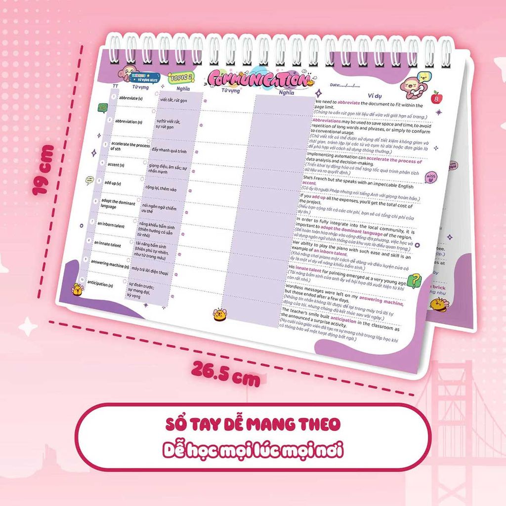 Takenote Từ Vựng IELTS Cung Cấp 1300 Từ Vựng Band 6.5 Theo Chủ Đề