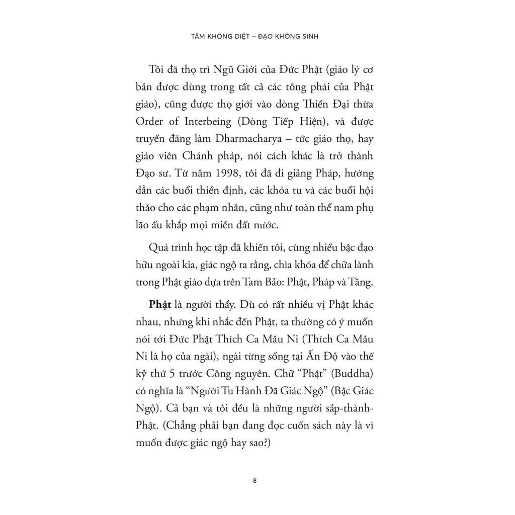 Tâm Không Diệt - Đạo Không Sinh