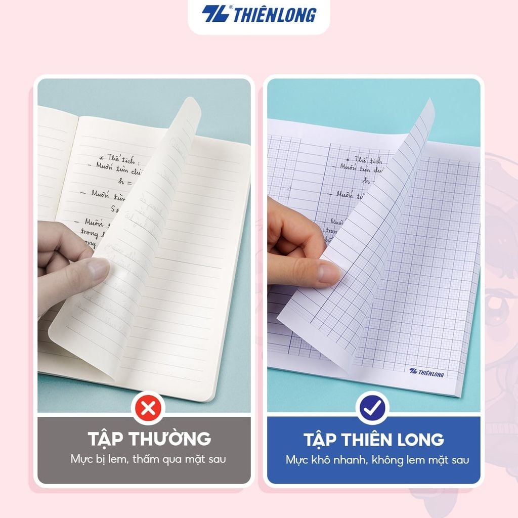 Tập Thiên Long Akooland 96tr ĐL80g 4 Ôly Vuông NB-053/AK