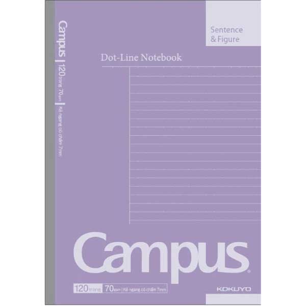 Tập Học Sinh 120tr Campus – Basic A5 DL70gsm Kẻ Ngang Có Chấm B5DL120BS (Giao mẫu ngẫu nhiên)