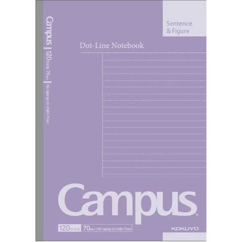 Tập Học Sinh 120tr Campus – Basic A5 DL70gsm Kẻ Ngang Có Chấm B5DL120BS (Giao mẫu ngẫu nhiên)