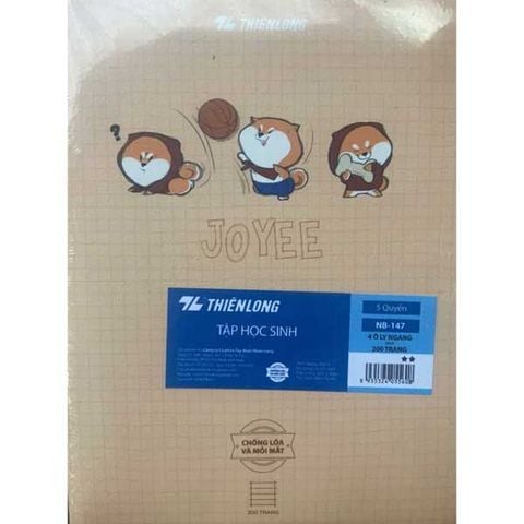 Tập Học Sinh Chống Lóa 200tr Thiên Long A5 ĐL70gsm Kẻ Ngang NB-147 (Giao mẫu ngẫu nhiên)