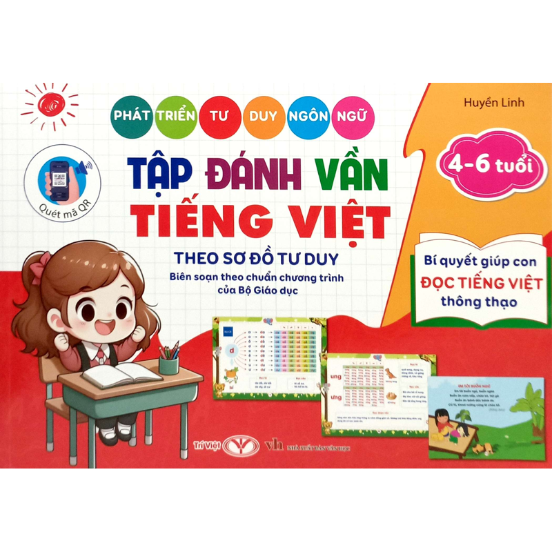 Tập Đánh Vần Tiếng Việt Theo Sơ Đồ Tư Duy (4-6 Tuổi)