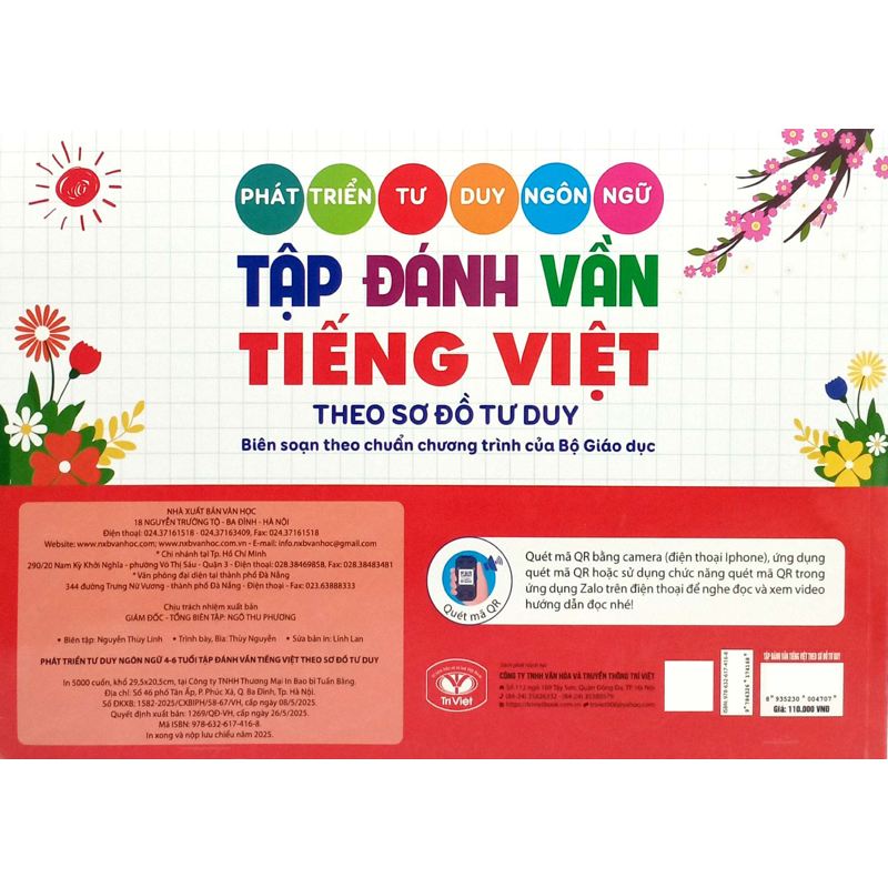 Tập Đánh Vần Tiếng Việt Theo Sơ Đồ Tư Duy (4-6 Tuổi)