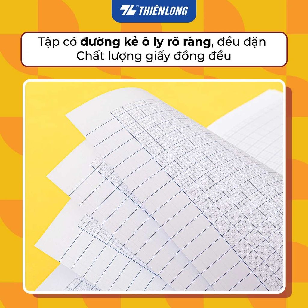 Tập Học Sinh 96tr Thiên Long - Điểm 10 ĐL70gsm 4oly Vuông TP-NB044