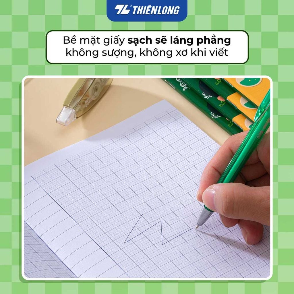 Tập Học Sinh 96tr Thiên Long - Điểm 10 ĐL80gsm 5oly TP-NB074 (Giao mẫu ngẫu nhiên)