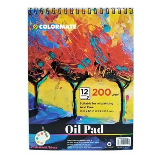 Tập Giấy Vẽ Màu Dầu DL 200GMS 12 TO ARTIST-OP