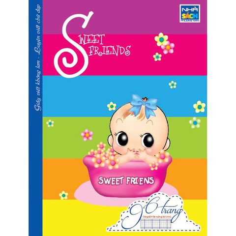 Tập Học Sinh Sweet 96T Friends (4 ô ly)