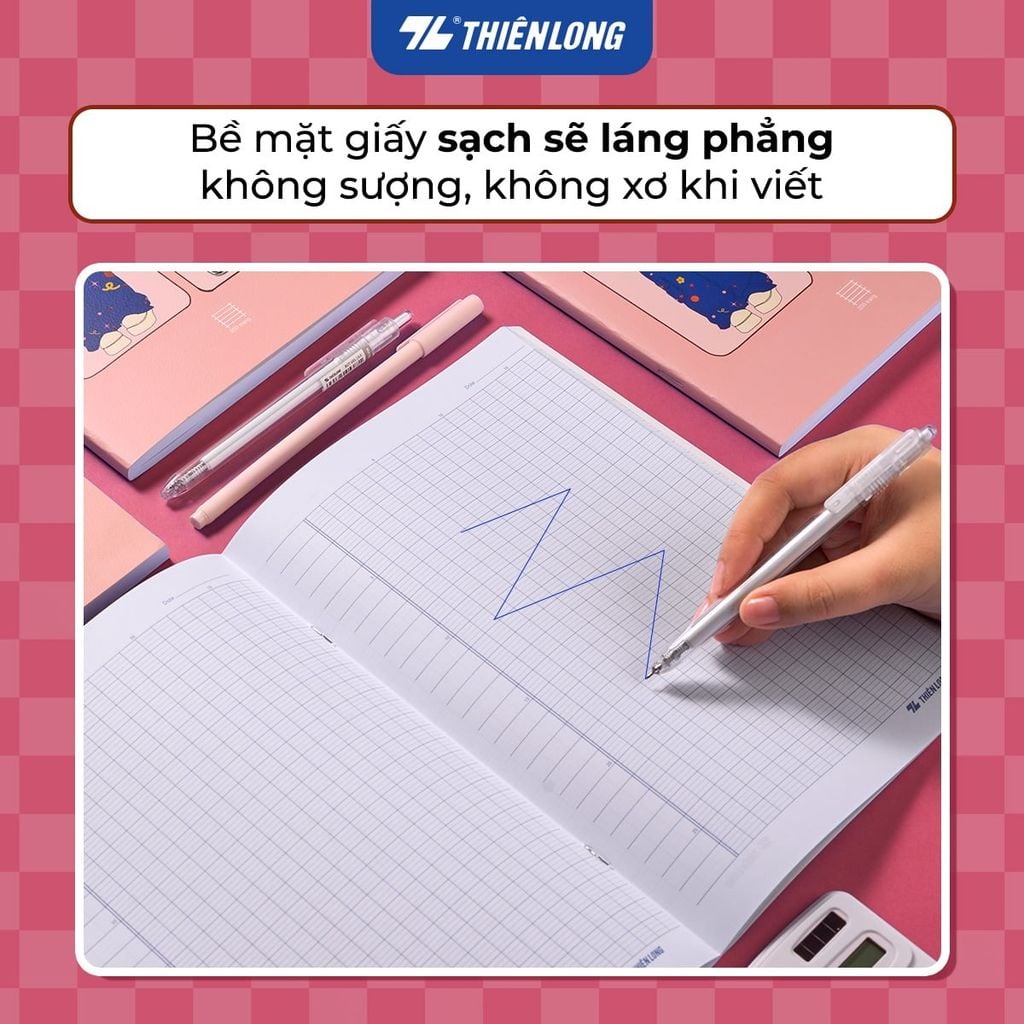 Tập Sinh Viên Thiên Long B5 200tr 70gsm 4 Ly Ngang NB-149 (Giao mẫu ngẫu nhiên)