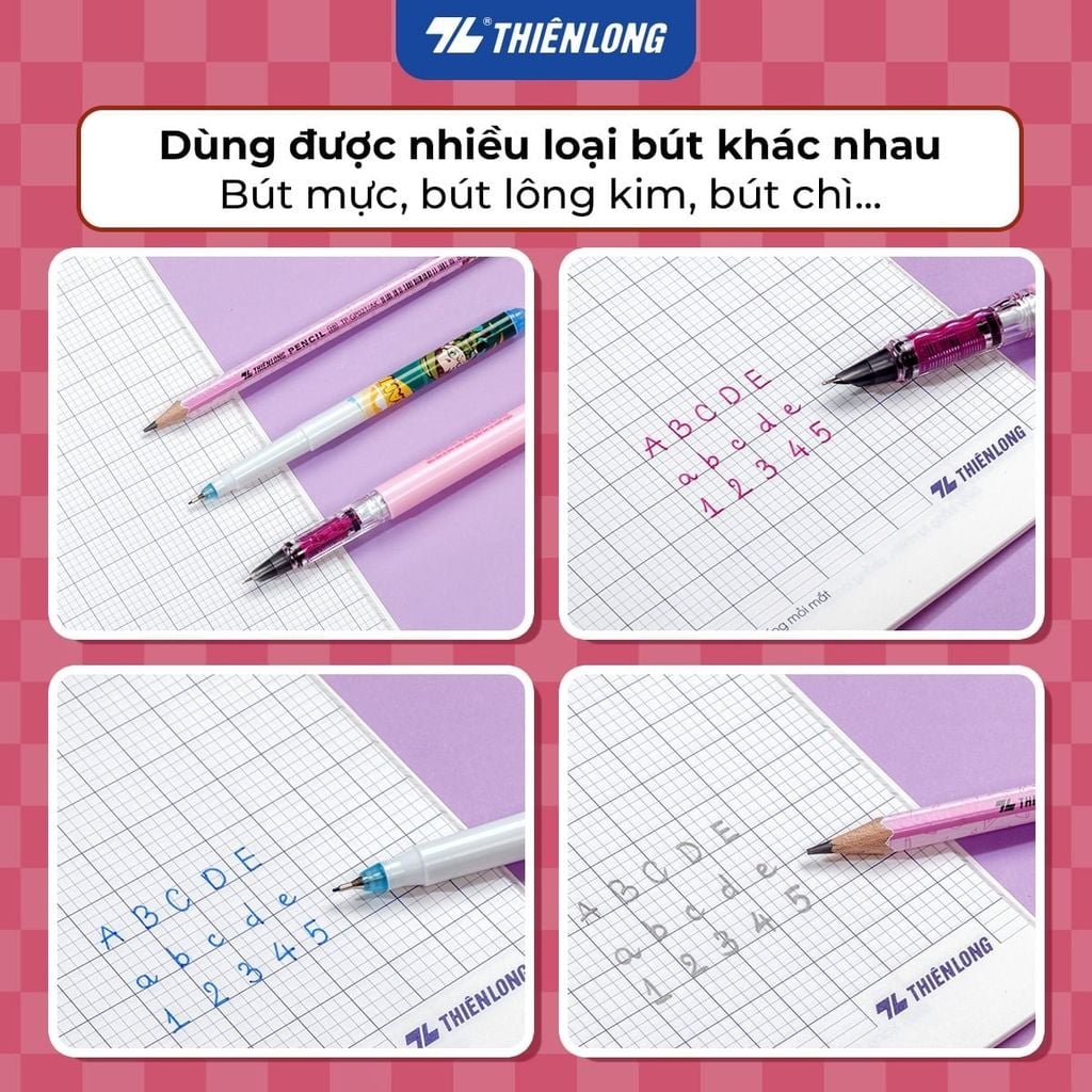 Tập Sinh Viên Thiên Long B5 200tr 70gsm 4 Ly Ngang NB-149 (Giao mẫu ngẫu nhiên)